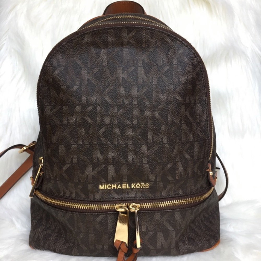 Michael Kors Rhea medium brown backpack